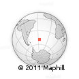Outline Map of the Area around 49° 27' 26" S, 26° 16' 29" W, rectangular outline