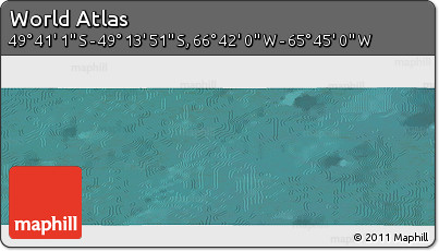 Satellite Panoramic Map of the Area around 49° 27' 26" S, 66° 13' 29" W