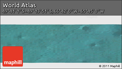Satellite Panoramic Map of the Area around 49° 27' 26" S, 66° 13' 29" W