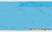 Political 3D Map of the area around 49° 27' 26" S, 69° 37' 30" W