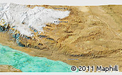 Satellite 3D Map of the area around 49° 27' 26" S, 72° 10' 30" W