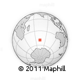 Outline Map of the Area around 49° 27' 26" S, 73° 10' 30" E, rectangular outline