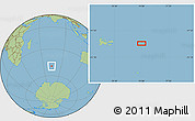 Savanna Style Location Map of the area around 49° 27' 26" S, 74° 1' 30" E
