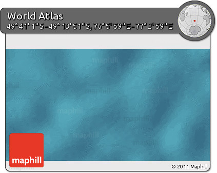 Satellite 3D Map of the Area around 49° 27' 26" S, 76° 34' 29" E