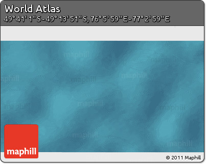 Satellite 3D Map of the Area around 49° 27' 26" S, 76° 34' 29" E