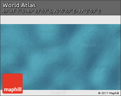 Satellite 3D Map of the Area around 49° 27' 26" S, 76° 34' 29" E