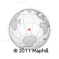Outline Map of the Area around 49° 27' 26" S, 78° 16' 30" E, rectangular outline