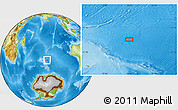 Physical Location Map of the area around 49° 27' 26" S, 79° 7' 30" E