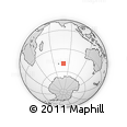 Outline Map of the Area around 49° 27' 26" S, 79° 7' 30" E, rectangular outline