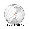 Outline Map of the Area around 49° 27' 26" S, 81° 31' 30" W, rectangular outline