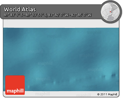 Satellite 3D Map of the Area around 49° 27' 26" S, 83° 13' 29" W