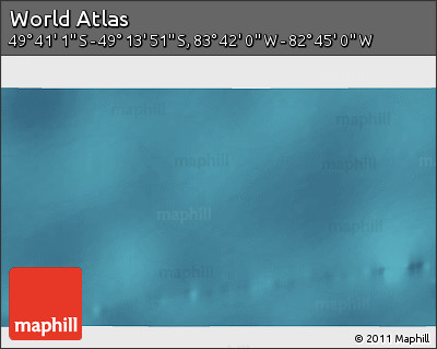 Satellite 3D Map of the Area around 49° 27' 26" S, 83° 13' 29" W