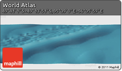 Satellite Panoramic Map of the Area around 49° 27' 26" S, 96° 7' 30" E