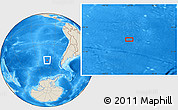 Shaded Relief Location Map of the area around 49° 51' 40" S, 100° 13' 29" W