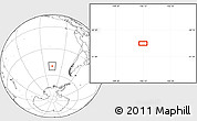 Blank Location Map of the area around 49° 51' 40" S, 106° 10' 30" W
