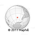 Outline Map of the Area around 49° 51' 40" S, 109° 34' 29" W, rectangular outline