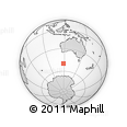 Outline Map of the Area around 49° 51' 40" S, 118° 13' 29" E, rectangular outline