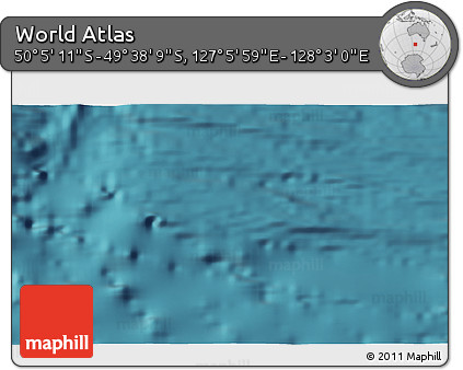 Satellite 3D Map of the Area around 49° 51' 40" S, 127° 34' 30" E