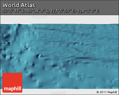 Satellite 3D Map of the Area around 49° 51' 40" S, 127° 34' 30" E