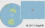 Savanna Style Location Map of the area around 49° 51' 40" S, 127° 34' 30" E