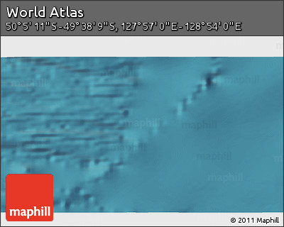 Satellite 3D Map of the Area around 49° 51' 40" S, 128° 25' 30" E