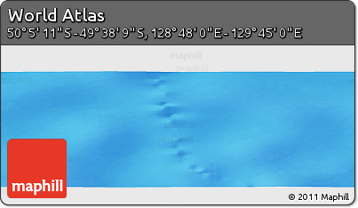 Physical Panoramic Map of the Area around 49° 51' 40" S, 129° 16' 30" E