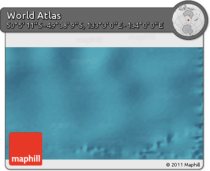 Satellite 3D Map of the Area around 49° 51' 40" S, 133° 31' 30" E