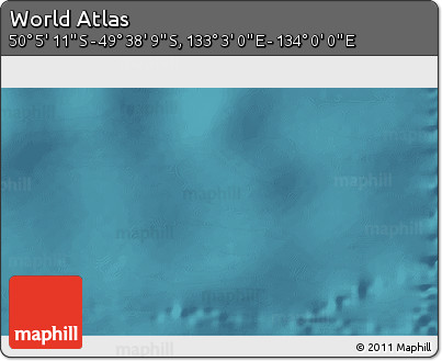 Satellite 3D Map of the Area around 49° 51' 40" S, 133° 31' 30" E