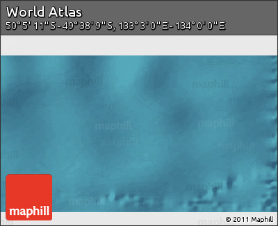 Satellite 3D Map of the Area around 49° 51' 40" S, 133° 31' 30" E