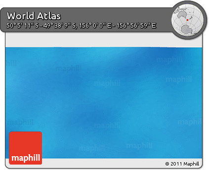 Physical 3D Map of the Area around 49° 51' 40" S, 156° 28' 29" E