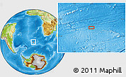 Physical Location Map of the area around 49° 51' 40" S, 4° 10' 30" W