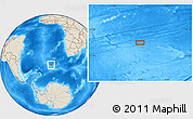 Shaded Relief Location Map of the area around 49° 51' 40" S, 4° 10' 30" W