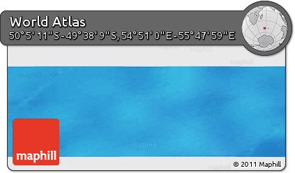 Physical Panoramic Map of the Area around 49° 51' 40" S, 55° 19' 30" E
