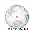 Outline Map of the Area around 49° 51' 40" S, 61° 16' 29" E, rectangular outline