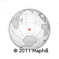 Outline Map of the Area around 49° 51' 40" S, 70° 37' 30" E, rectangular outline
