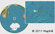 Satellite Location Map of the area around 49° 51' 40" S, 71° 28' 29" E