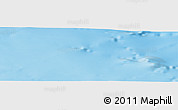 Shaded Relief Panoramic Map of the area around 49° 51' 40" S, 73° 10' 30" E