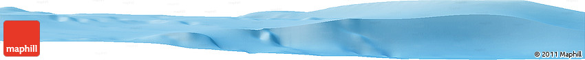 Shaded Relief Horizon Map of the Area around 49° 51' 40" S, 74° 1' 30" E
