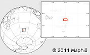Blank Location Map of the area around 49° 51' 40" S, 74° 1' 30" E