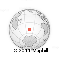 Outline Map of the Area around 49° 51' 40" S, 74° 1' 30" E, rectangular outline