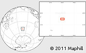 Blank Location Map of the area around 49° 51' 40" S, 76° 34' 29" E