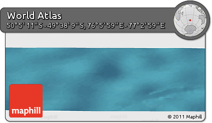 Satellite Panoramic Map of the Area around 49° 51' 40" S, 76° 34' 29" E