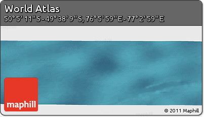 Satellite Panoramic Map of the Area around 49° 51' 40" S, 76° 34' 29" E
