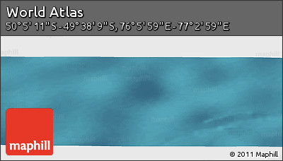Satellite Panoramic Map of the Area around 49° 51' 40" S, 76° 34' 29" E