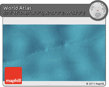Satellite 3D Map of the Area around 49° 51' 40" S, 77° 25' 30" E