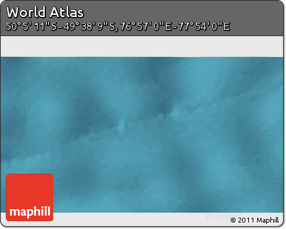Satellite 3D Map of the Area around 49° 51' 40" S, 77° 25' 30" E