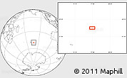 Blank Location Map of the area around 49° 51' 40" S, 77° 25' 30" E