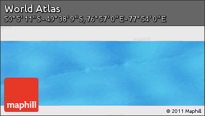 Physical Panoramic Map of the Area around 49° 51' 40" S, 77° 25' 30" E