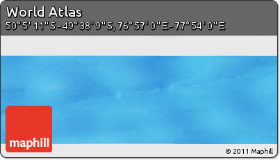 Physical Panoramic Map of the Area around 49° 51' 40" S, 77° 25' 30" E