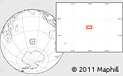 Blank Location Map of the area around 49° 51' 40" S, 78° 16' 30" E
